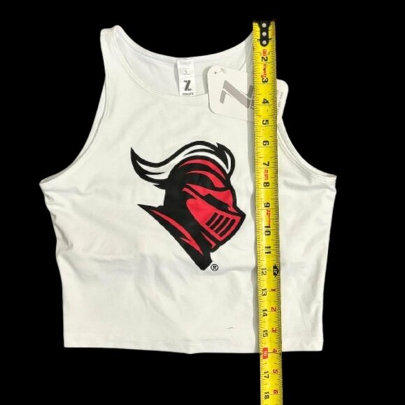 NWT Zoozatz NCAA Rutgers University Womans White Cropped Fan Ware Top SZ S - Picture 6 of 6